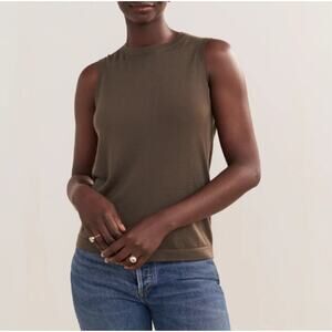 Jenni Kayne Women's Greenstone Merino Tank Top Size M